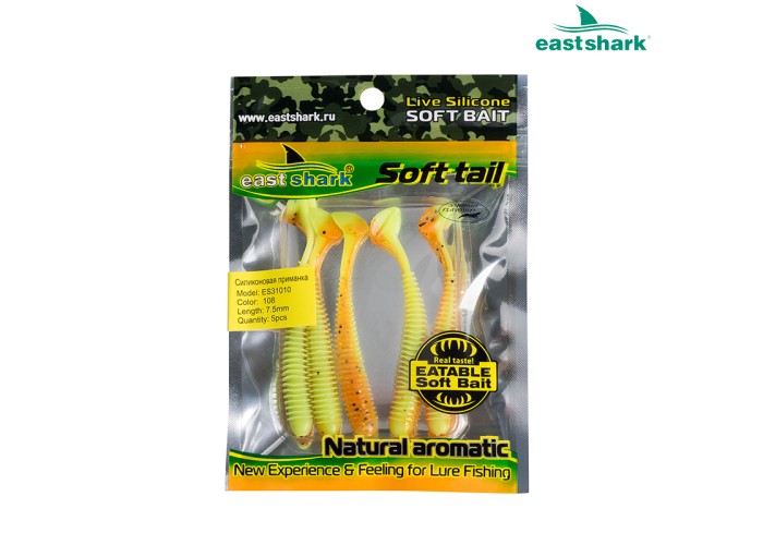 Силиконовая приманка ES31010 75 мм (5 шт/уп) color: 108