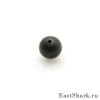 Силиконовая бусина (плавающая) черная d7 ES201607 (20160701)