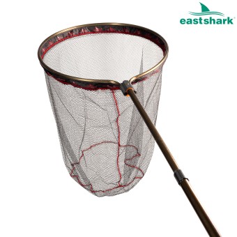 Подсак ES прорезиненный круглый 60*60 см мет. ручка 1,9 м.