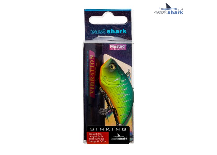 Воблер EastShark Hoggu 6см. 13г. 0.5-2m Sinking col.#007