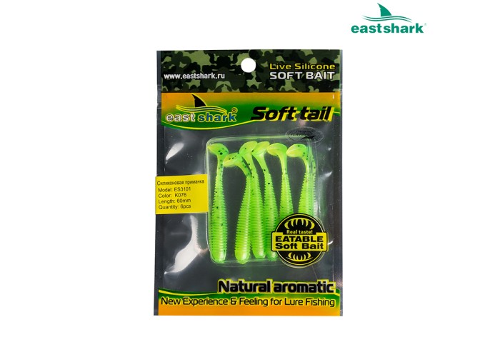 Силиконовая приманка ES3101 60 мм (6 шт/уп) color: K076