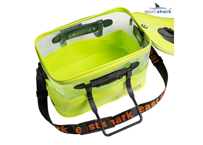 Мягкое ведро для живца EastShark ME 36*23*20 см желтое
