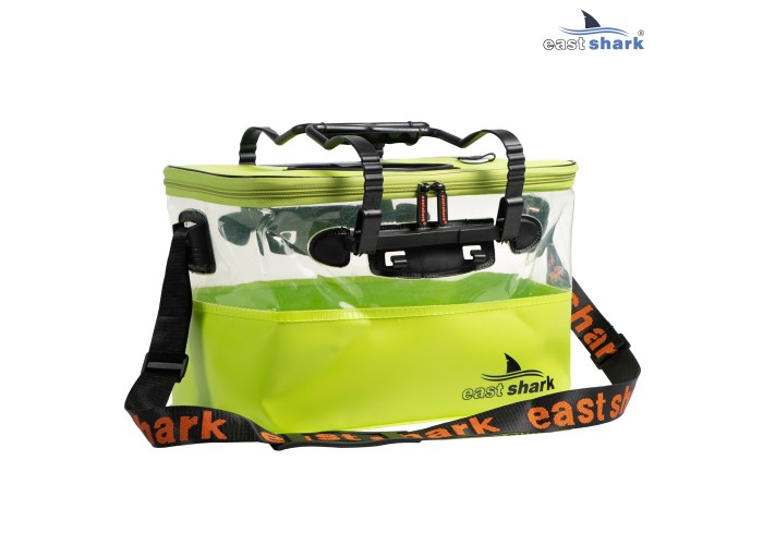 Мягкое ведро для живца EastShark ME 36*23*20 см желтое