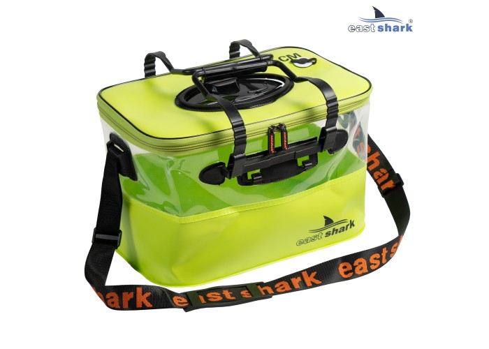 Мягкое ведро для живца EastShark ME 36*23*20 см желтое