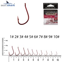 Крючки NEW EastShark Vasakura Tanago RED № 2 (уп/10 шт)