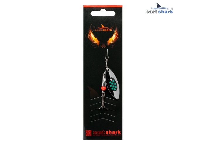 Блесна вращающаяся (уп./5шт.) EastShark Longer размер-2 col.#602
