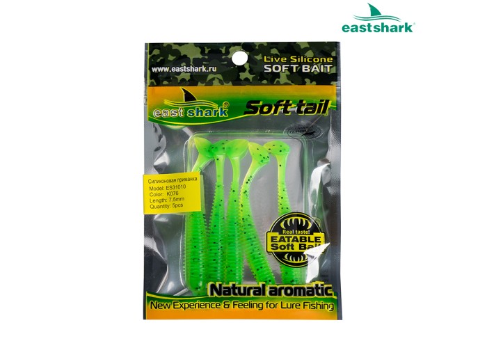 Силиконовая приманка ES31010 75 мм (5 шт/уп) color: K076