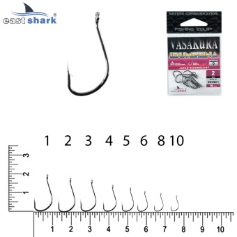 Крючки NEW EastShark Vasakura IDUMEZINA № 8 BL