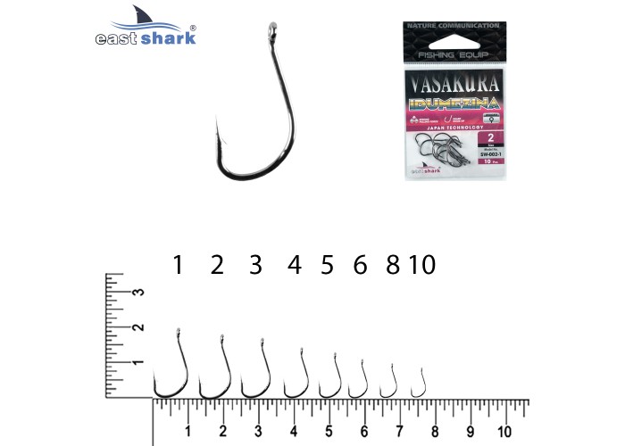 Крючки NEW EastShark Vasakura IDUMEZINA № 8 BL