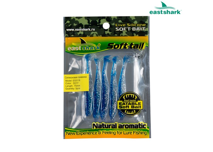 Силиконовая приманка ES3118 75 мм (5 шт/уп) color: D017