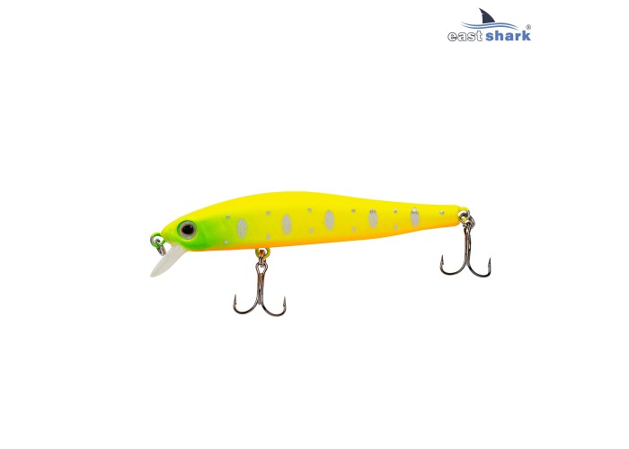 Воблер EastShark Minnow 7см. 5.3г. 0.5-1m Suspending col.#004