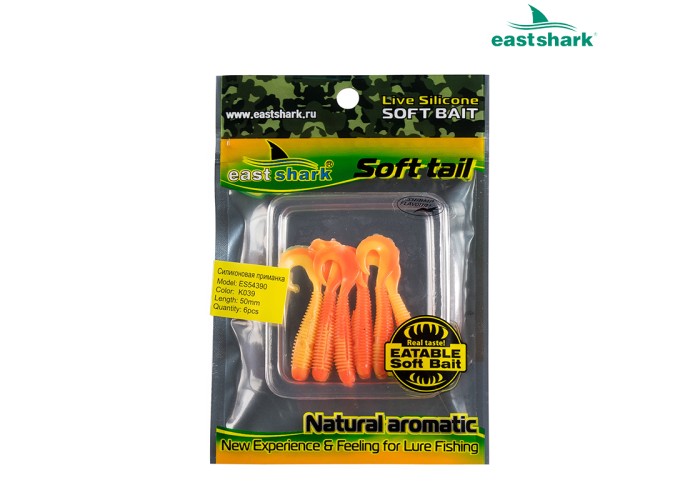 Силиконовая приманка ES54390 50 мм (6 шт/уп) color: K039