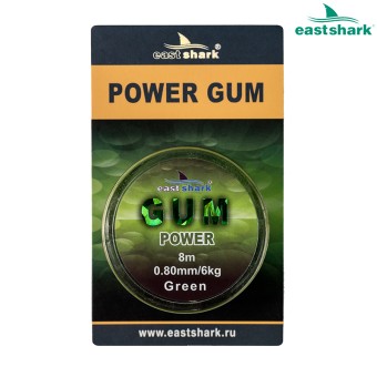 Фидергам POWER GUM green 8 м 0,8 мм