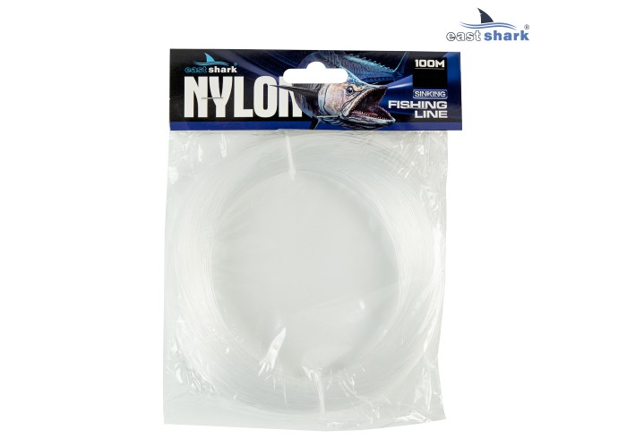 Леска EastShark NYLON в мотке (100м) 1,0 мм прозрачная