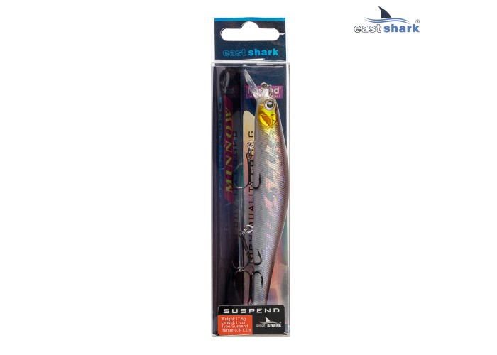Воблер EastShark Familiar 11см. 17.5г. 0.8-1.2m Suspend col.#001