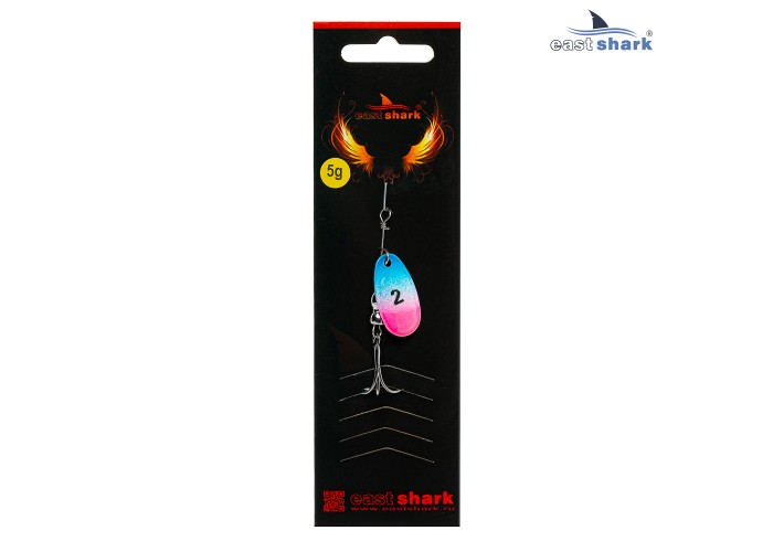 Блесна вращающаяся (уп./5шт.) EastShark Screw размер-2 (5 грамм) col.#783