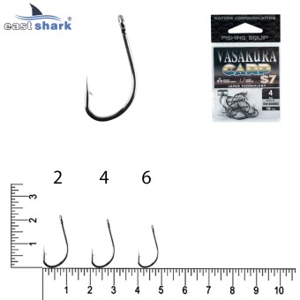 Крючки NEW EastShark Vasakura S7 № 6 BL
