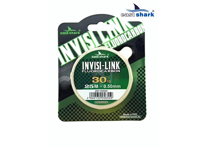 Леска Fluorocarbon EastShark INVISI-LINK 25м 0,35 мм