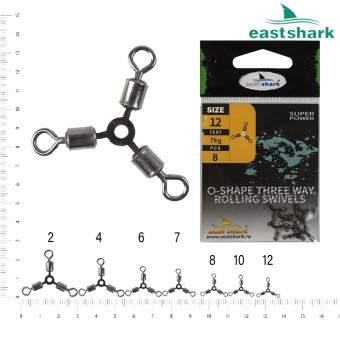 Вертлюг трехсторонний № 8 (уп./8шт.)